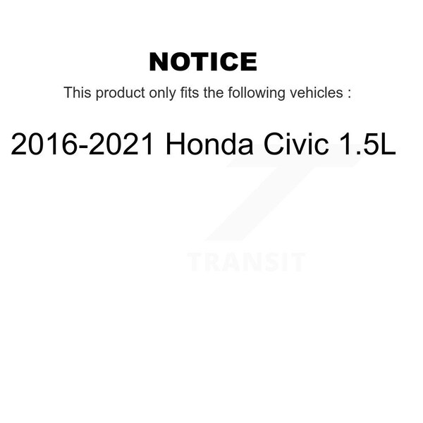 Front Bearing Lower Control Arm Outer Tie Rod & Link Kit 8Pc For 16-21 Honda Civic 1.5L